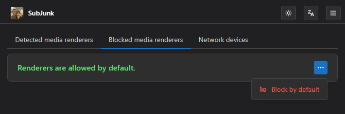 Beispiel für das Anlegen einer Netzwerk-Erlaubnis-Einstellung